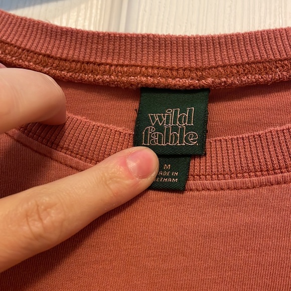 Burnt orange crop top tee - Picture 2 of 3